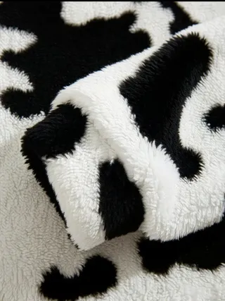 Sudadera con capucha estampado vaca