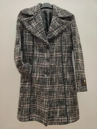 Cappottino in lana taglio sagomato vintage Tg. S