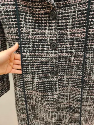 Cappottino in lana taglio sagomato vintage Tg. S