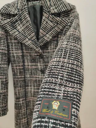 Cappottino in lana taglio sagomato vintage Tg. S