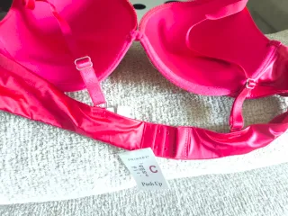 Sujetador push up rojo con pedrería