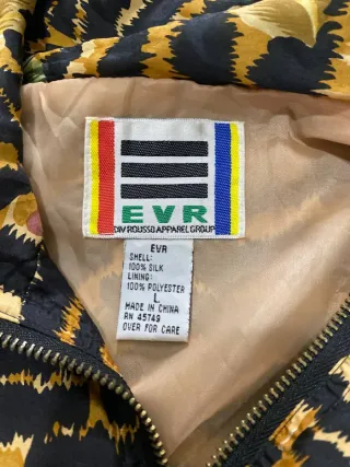 Giacca bomber vintage anni '90 uomo in seta