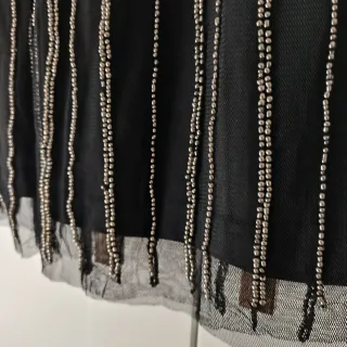 Vestido Mango fiesta negro y dorado