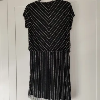 Vestido Mango fiesta negro y dorado