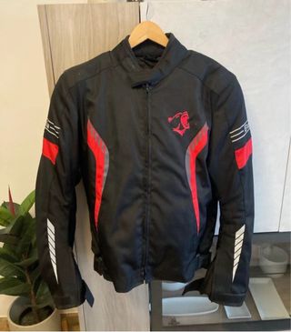 Chaqueta Moto Bela T50 Negra Roja