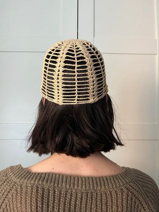 Gorro de ganchillo estilo mesh har