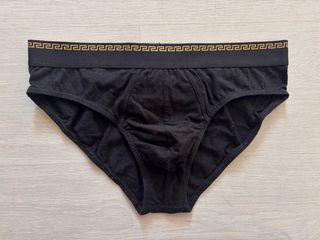 Calzoncillo negro con banda griega