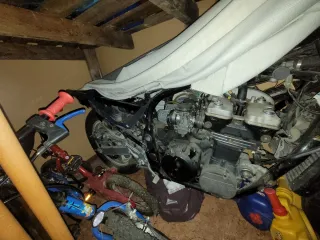 Kawasaki GPX 600 Sportbike Azul/Blanco