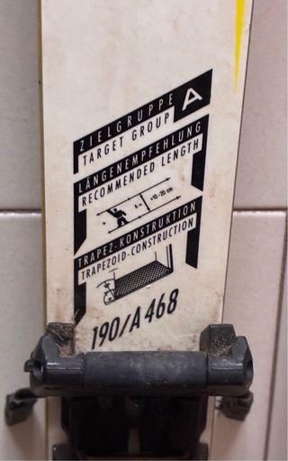 Sci vintage Fisher con bastoncini