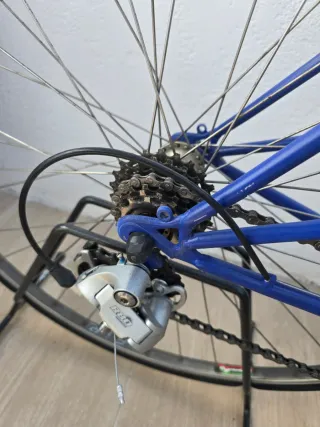 Bicicleta de paseo azul