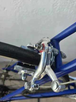 Bicicleta de paseo azul