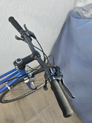 Bicicleta de paseo azul