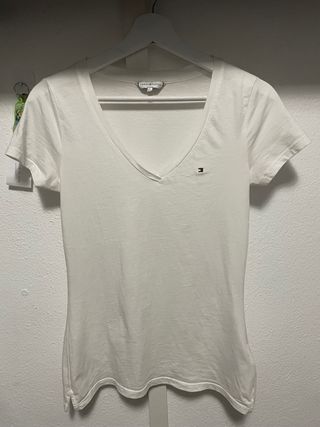 Camiseta Blanca Tommy Hilfiger Talla S