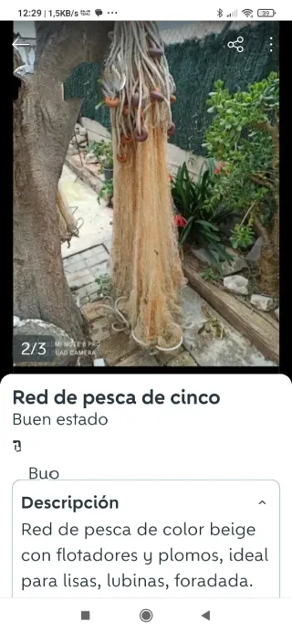 Lote dos Redes malla del 5,de 40 mts cada una