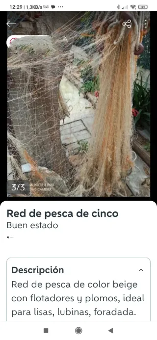 Lote dos Redes malla del 5,de 40 mts cada una