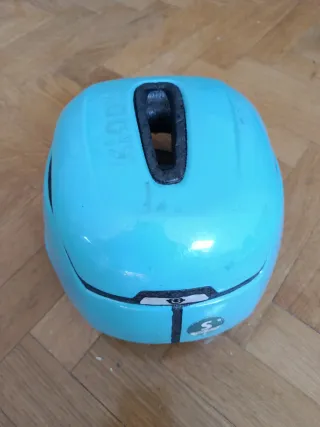 Casco Bicicleta Niño Celeste