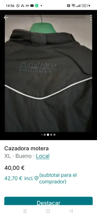 Chaqueta y pantalón motero negro