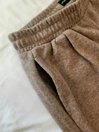 Pantalón Wide Leg Punto Lefties Gris