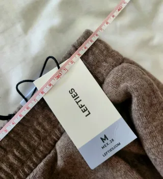 Pantalón Wide Leg Punto Lefties Gris