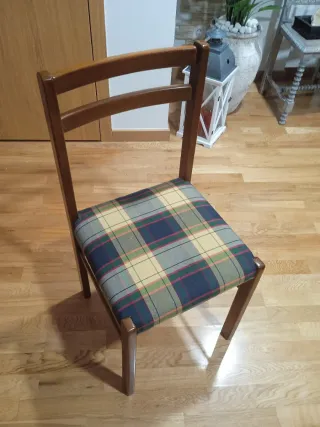 Mesa comedor y 6 sillas madera