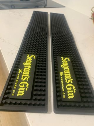 2 Barmat Alfombrilla Seagram's Gin