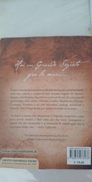 Lotto 2 libri "Il segreto"e"il segreto in pratica"