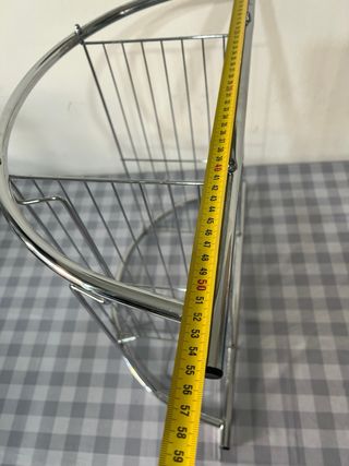 Struttura bagno 2 ripiani acciaio