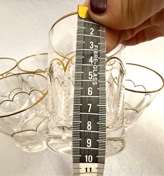 Bicchieri Cristalleria Montbronn oro