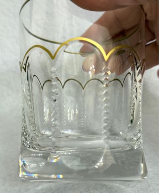 Bicchieri Cristalleria Montbronn oro