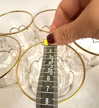 Bicchieri Cristalleria Montbronn oro