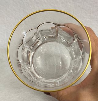 Bicchieri Cristalleria Montbronn oro