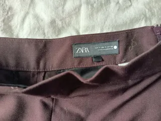 Falda pantalón Zara granate