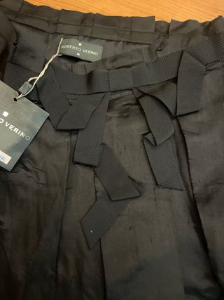 Falda Roberto Verino Negra Nueva Talla M