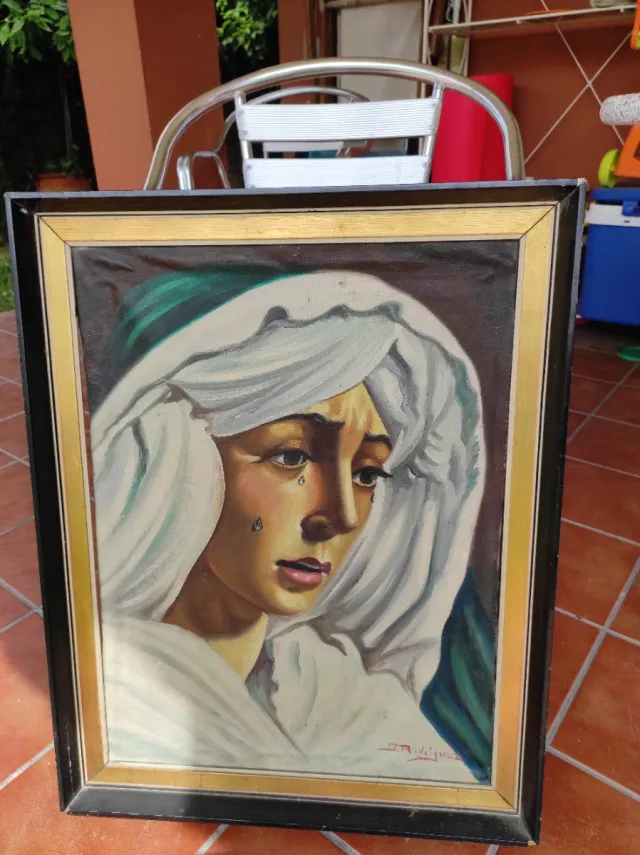 Quadro ad olio firmato Esperanza Macarena