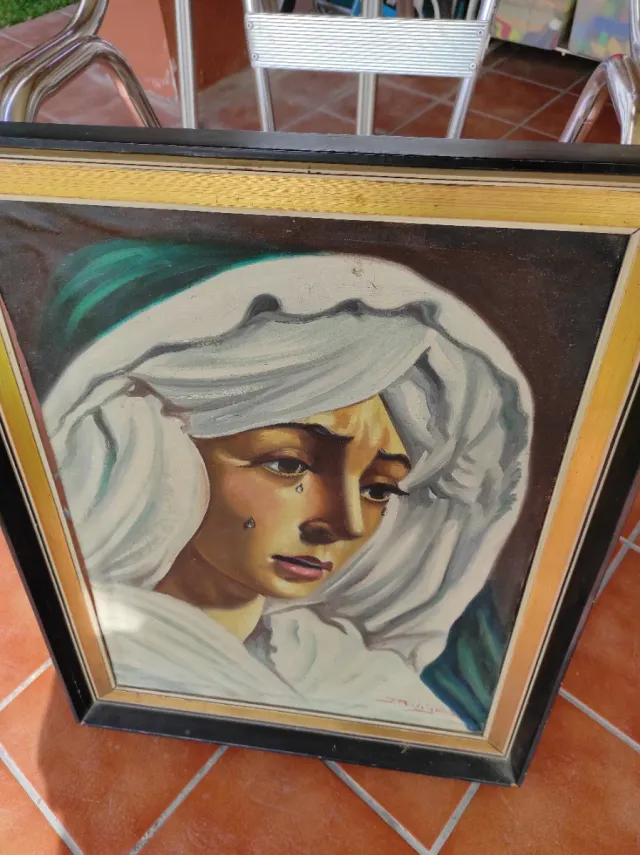 Quadro ad olio firmato Esperanza Macarena