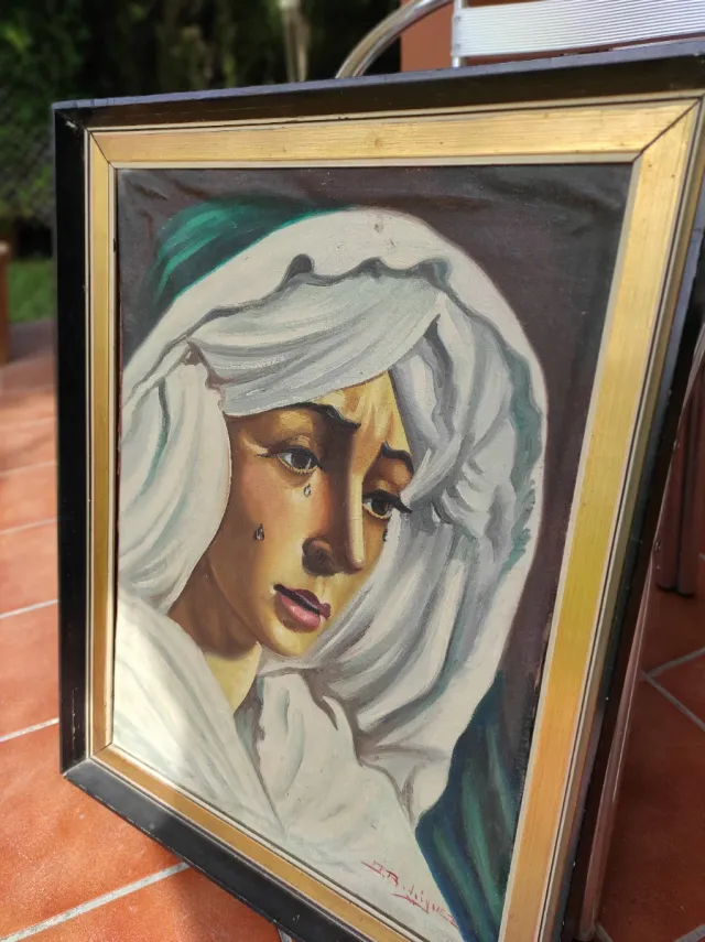 Quadro ad olio firmato Esperanza Macarena