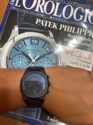 Orologio D1 Milano Cronografo Polycarbon Nero