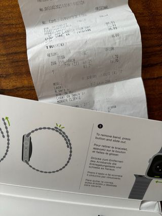 Correa Apple Watch Negra Piel 45mm M/L