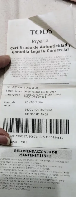 Pulsera Tous perlas irregulares