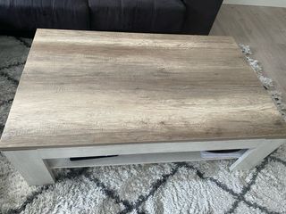 Mesa de centro de madera salón