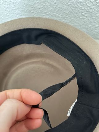 Sombrero casquete beige