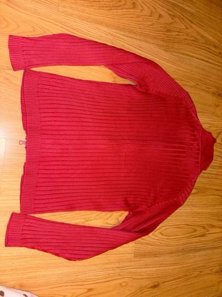 Chaqueta Lacoste cremallera jersey rosa