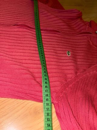 Chaqueta Lacoste cremallera jersey rosa