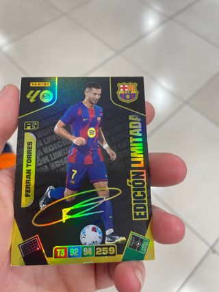 Cromo Ferran Torres Edición Limitada Panini