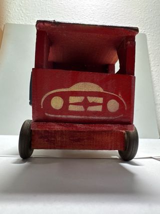 Antiguo Juguete camión  de madera