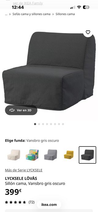 Divano letto IKEA LYCKSELE LÖVÅS