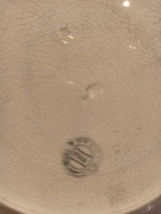 Plato antiguo Sevilla opaca cerámica esmaltada