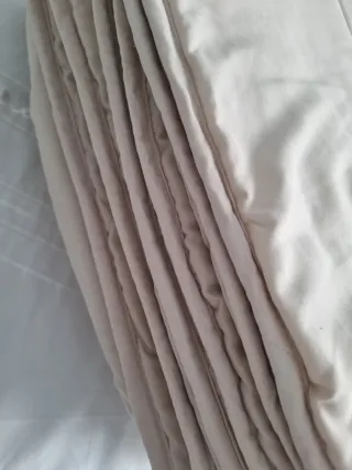 Edredón ligero beige 90