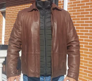 Chaqueta de Piel cuero Massimo Dutti