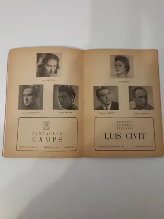 Programa temp. 1955-1956 del Gran Teatro del Liceo